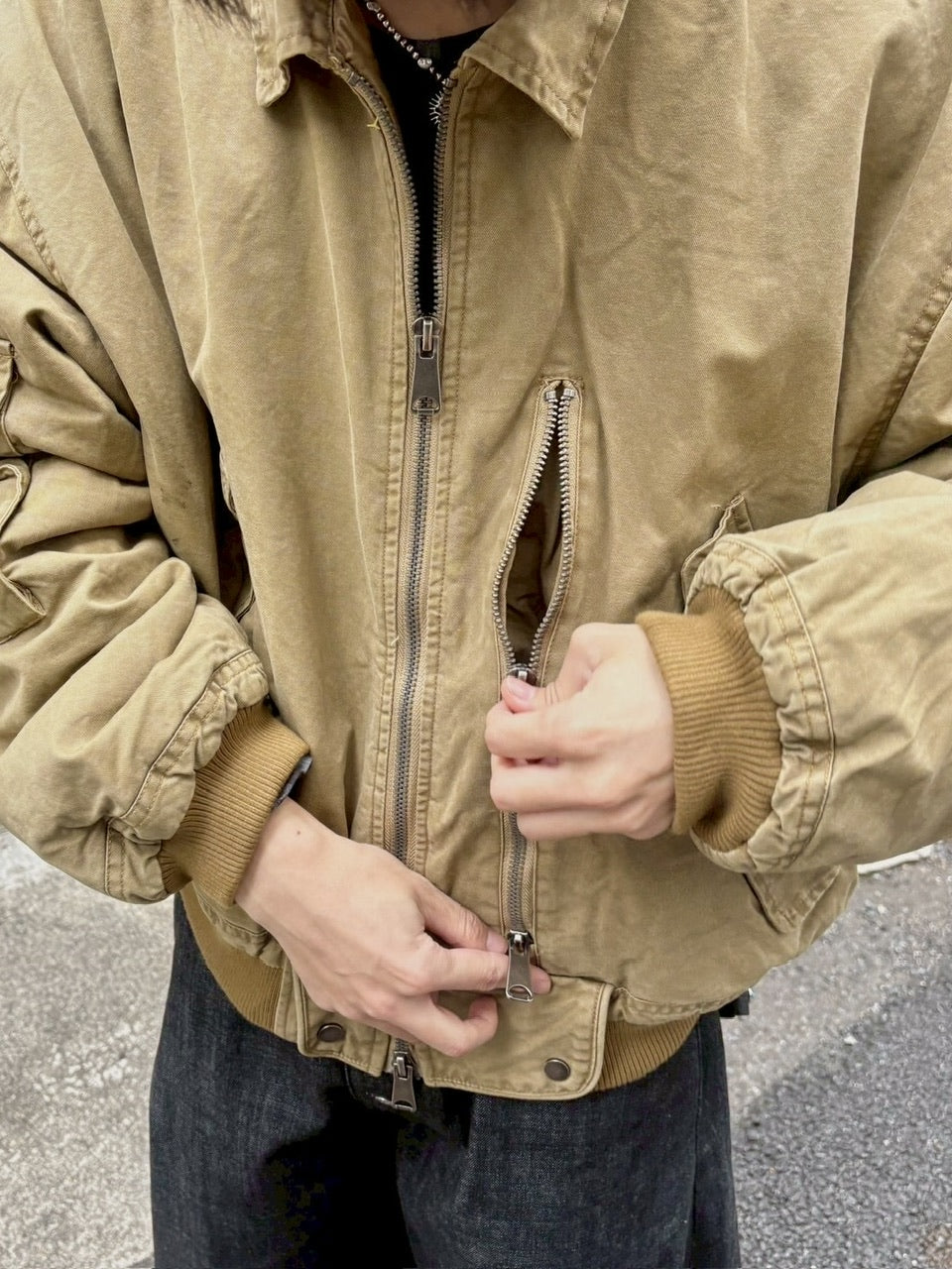 【youll】vintage wash MA-1 (2color)