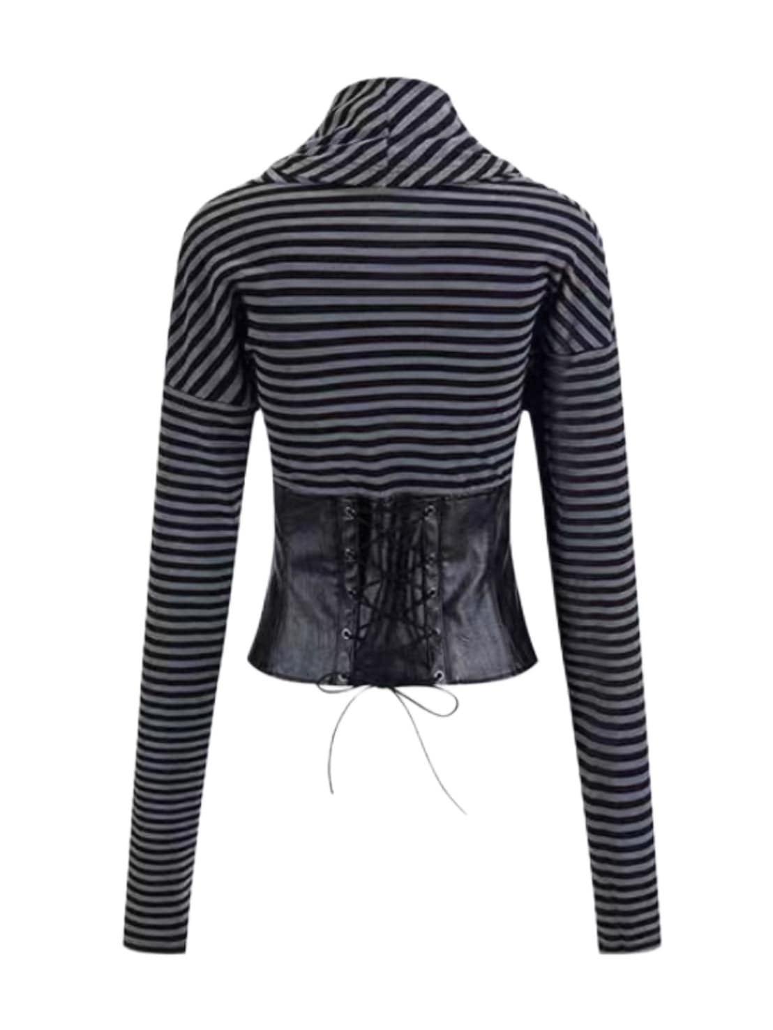 Cest Nous】Corset Top / 【セヌー】タートルネックコルセットトップス