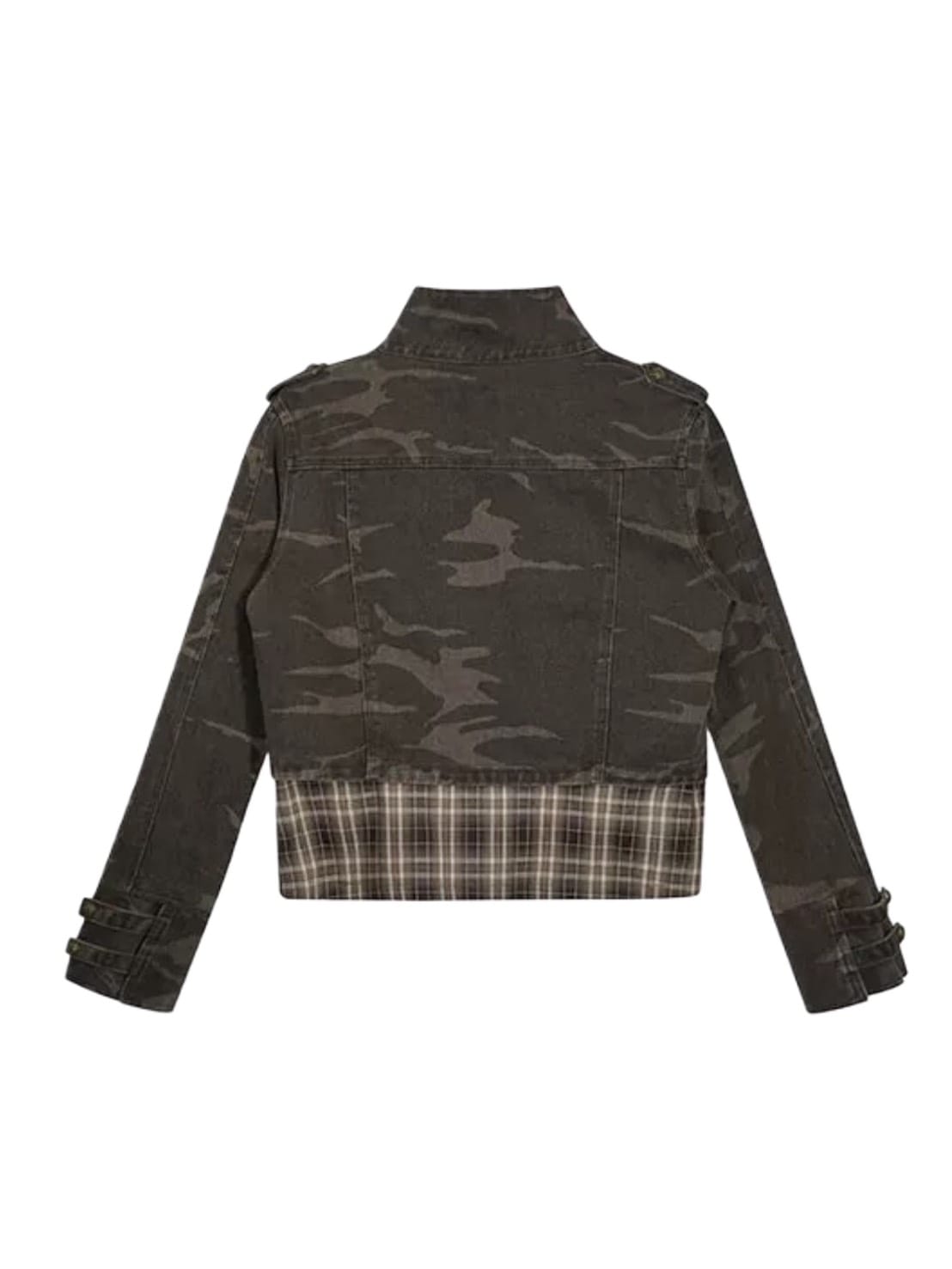 【Cest Nous】Baroque Jacket / 【セヌー】ハイネックバロックジップアップデニムジャケット