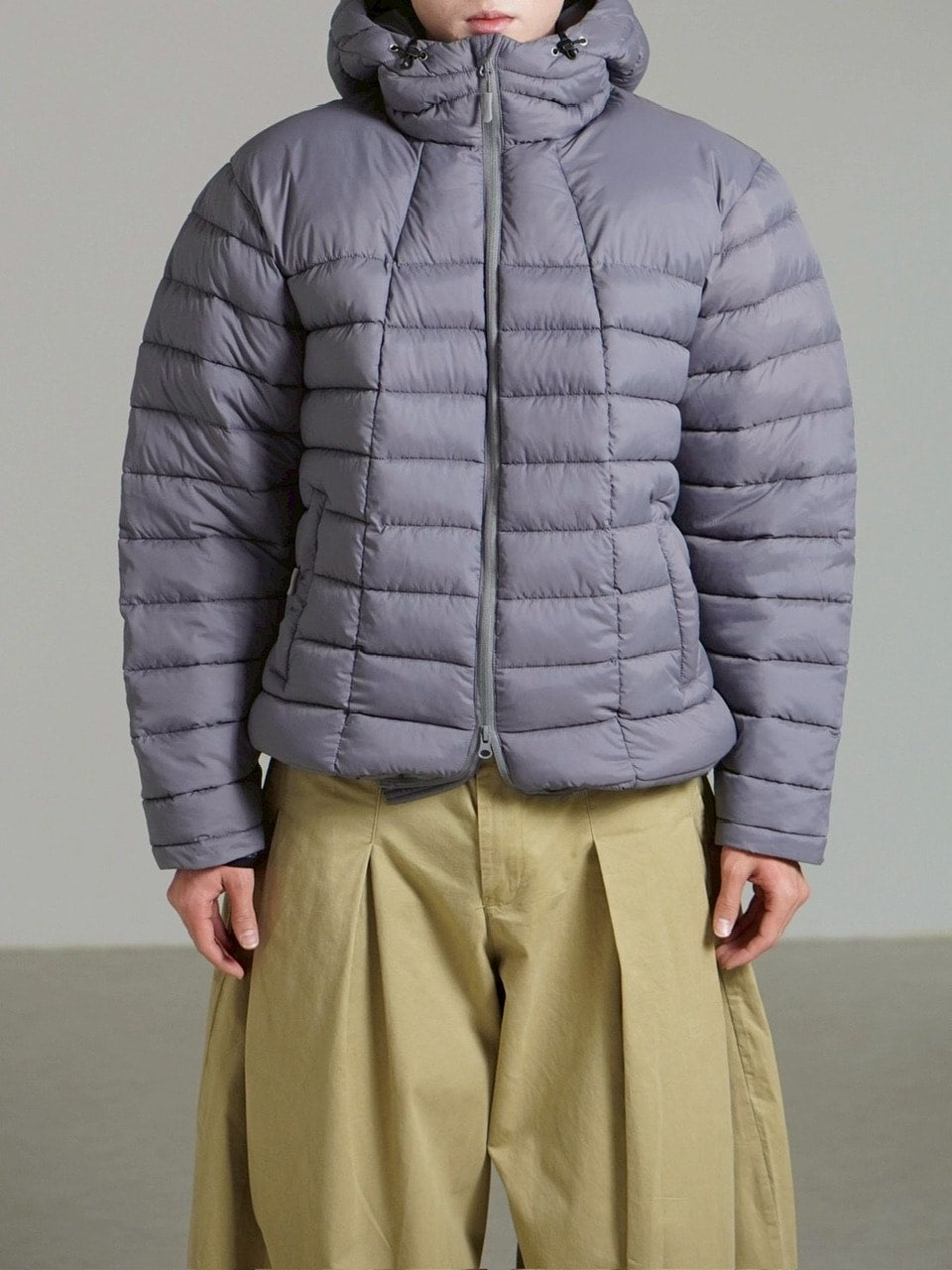 受注制【Chikashitsu +】light volume puffer jacket / 【チカシツプラス】ライトボリュームパファージャケット (3color)