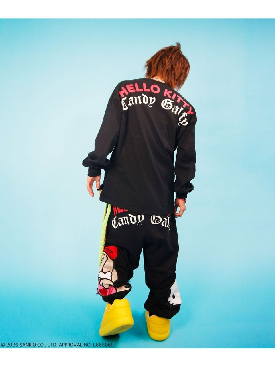 【GALFY×KITTY】キティガルTee / 【ガルフィー×キティー】プリント長袖Tシャツ