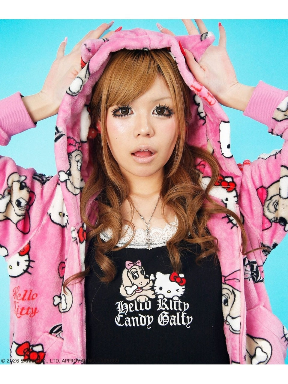 【GALFY×KITTY】仲子レースタンク / 【ガルフィー×キティー】キティレースキャミソール