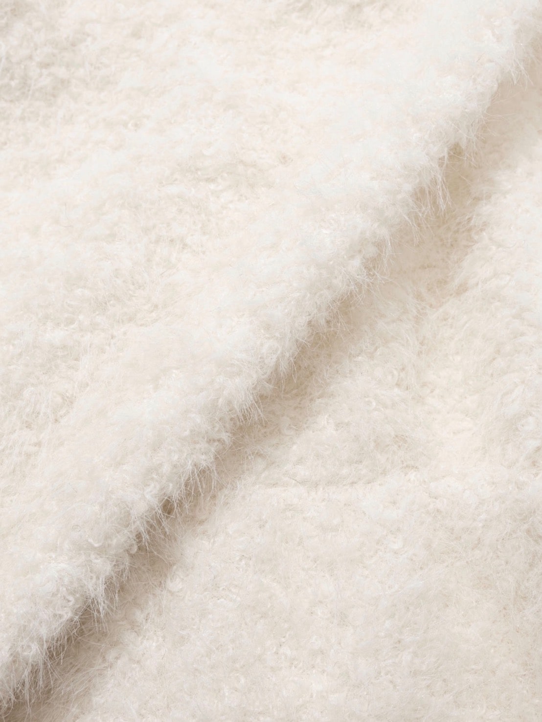 12/21 20:00 発売【Uglyshadow】BOUCLE RUFFLE KNIT CARDIGAN