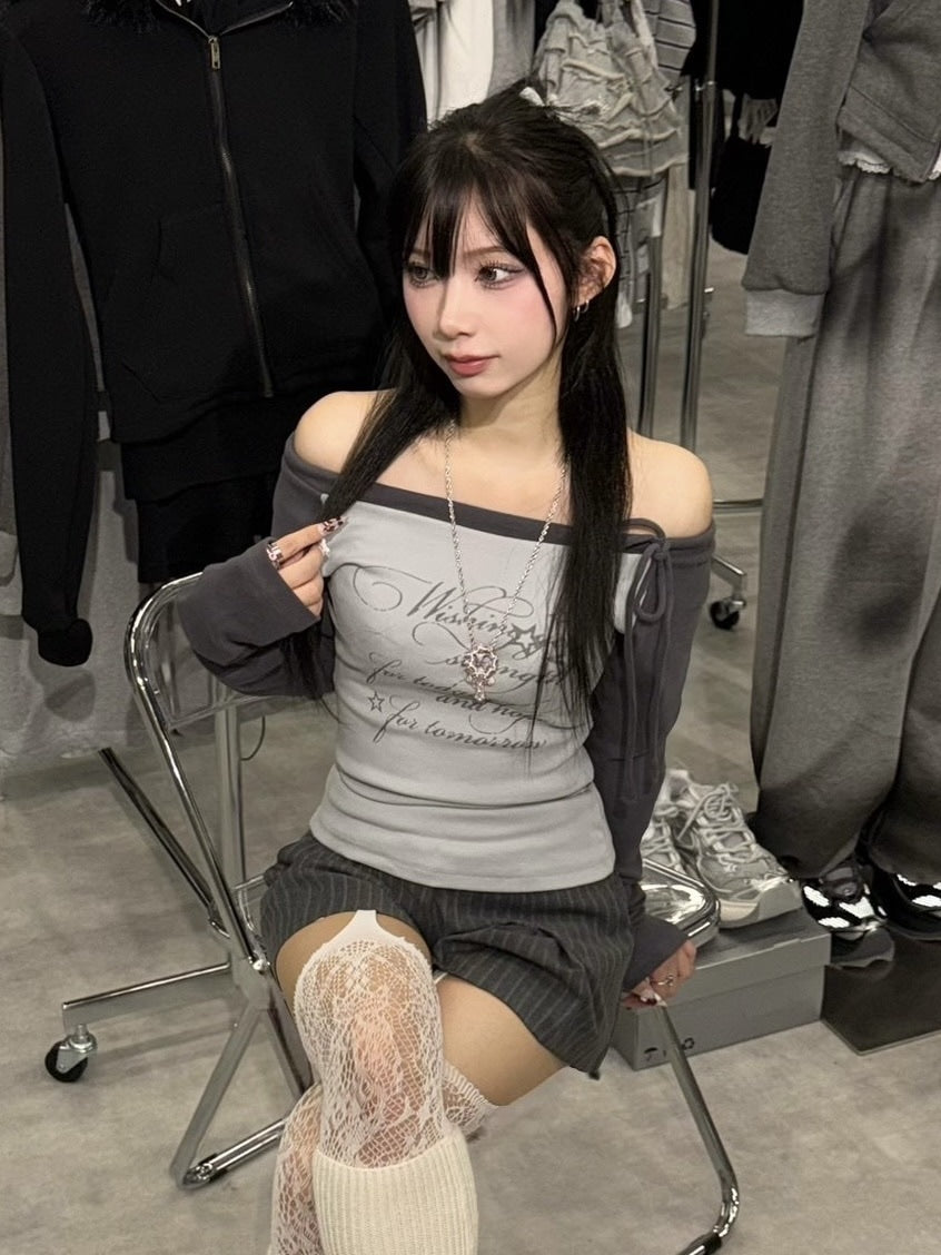 【nmtc +】lettering raglan sleeve tee 【エヌエムティーシープラス】レタリングラグラン長袖Tシャツ (3color)