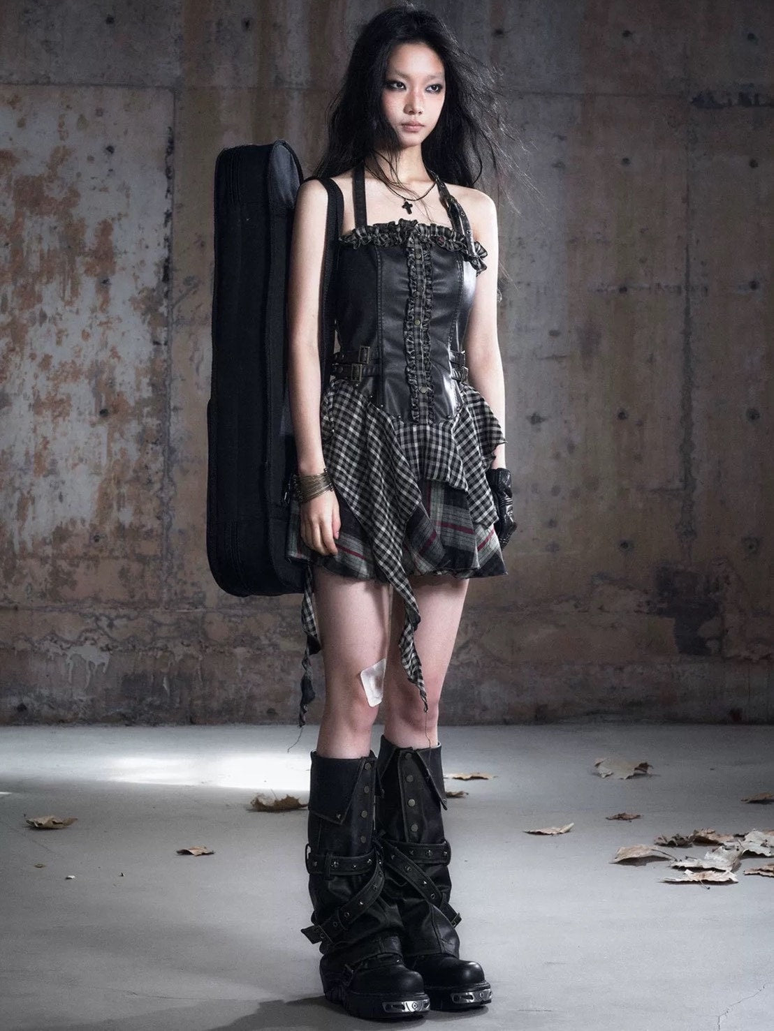 【Cest Nous】Studded Leg Chaps / 【セヌー】スタッズベルトレッグウォーマー