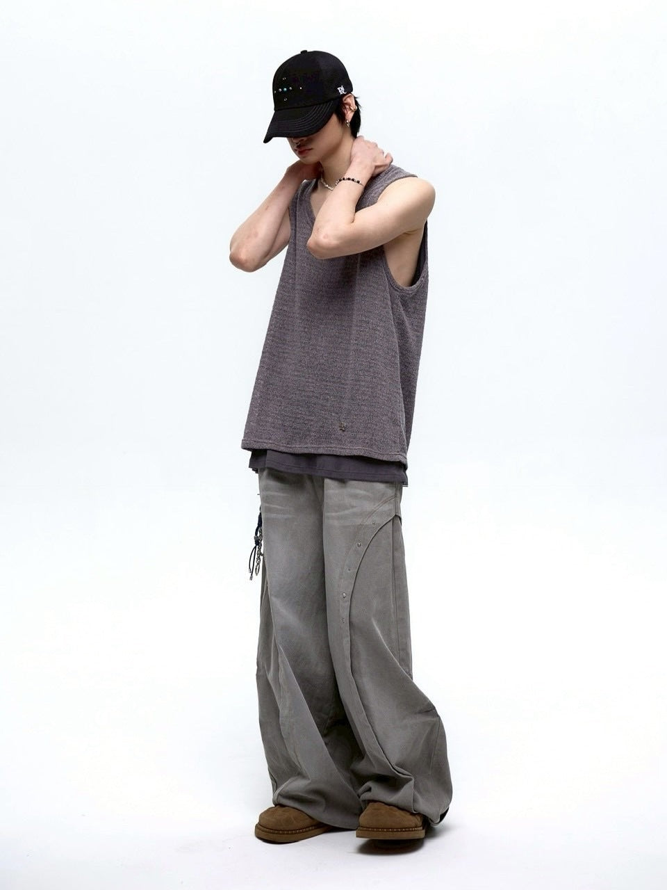 【RSSC】CURVED INCISION BALLOON DENIM PANTS