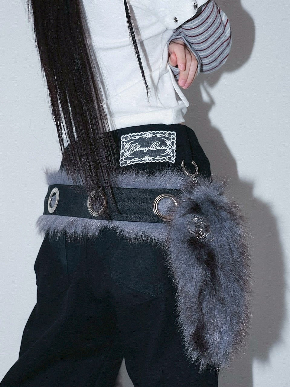 1/2 20:00発売【CHERRYQUIRI】metalic stud boots cut pt