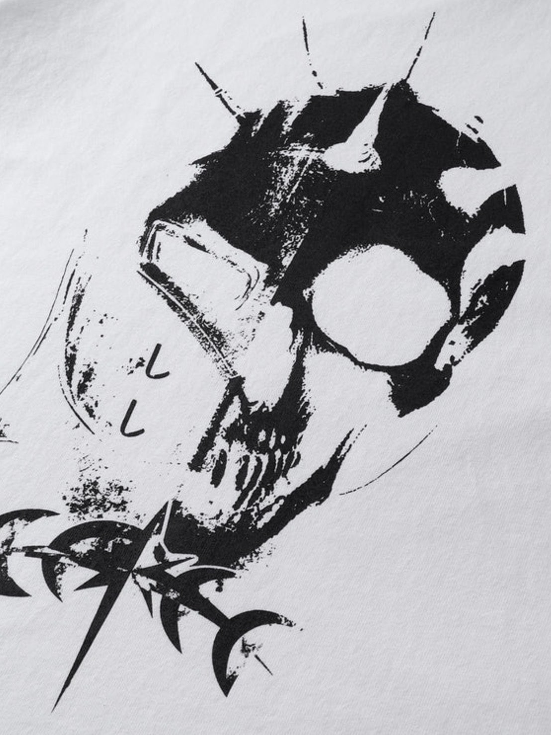 【The Boy Has No Patience】TBHNP LUMINOUS DAWN KNIGHT AND GHOST PRINTED LONG TEE / 【ザボーイハズノーペーシェンス】フロントプリント半袖Tシャツ