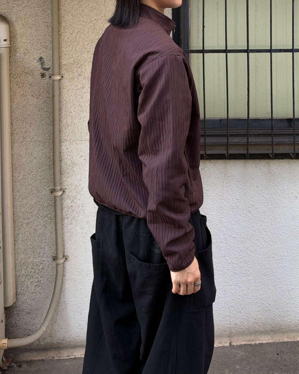 受注制【youll】pleated asymmetry jacket (3color)