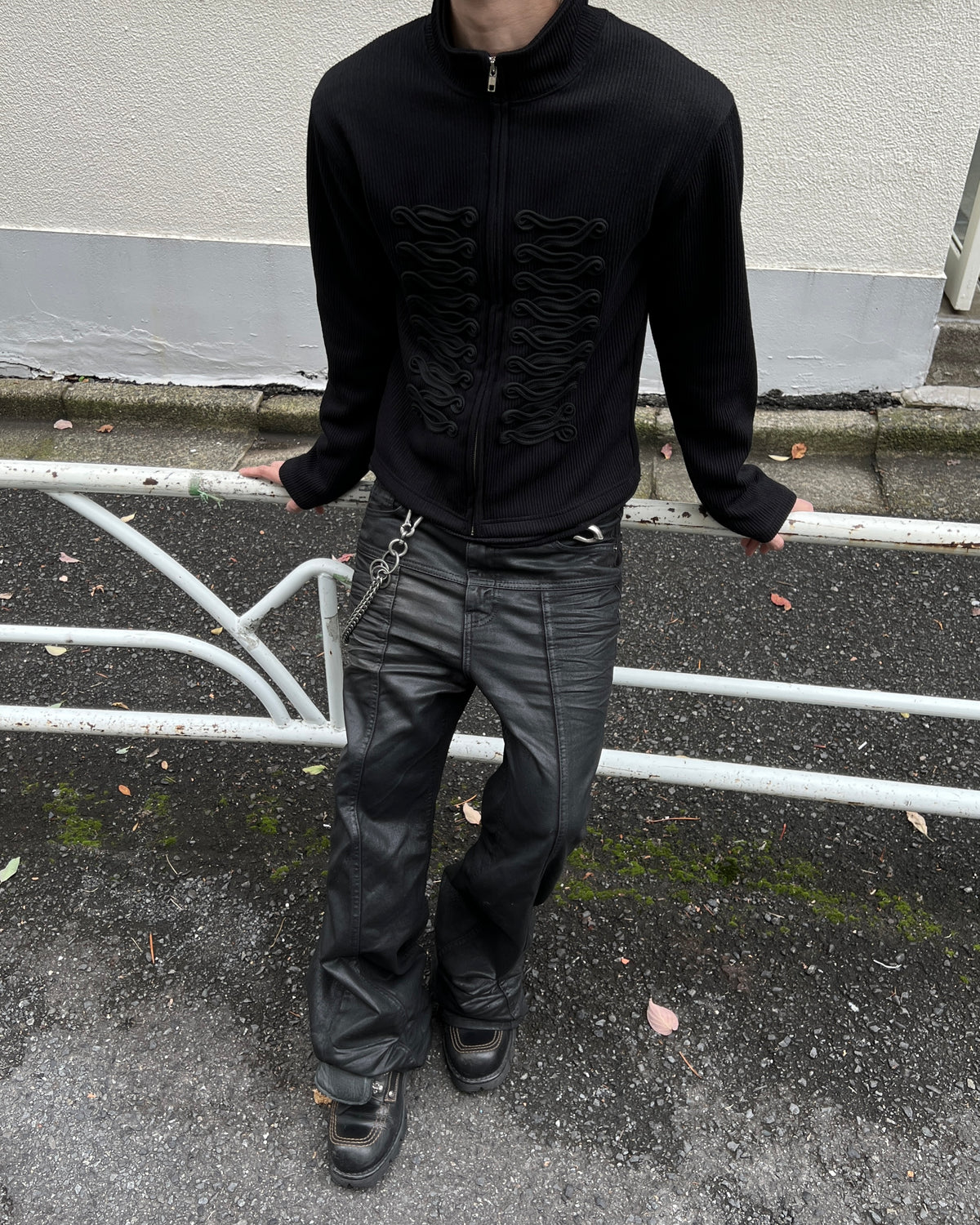 大阪店WEB限定受注制【Chikashitsu +】napoleon details zip-up (2color)