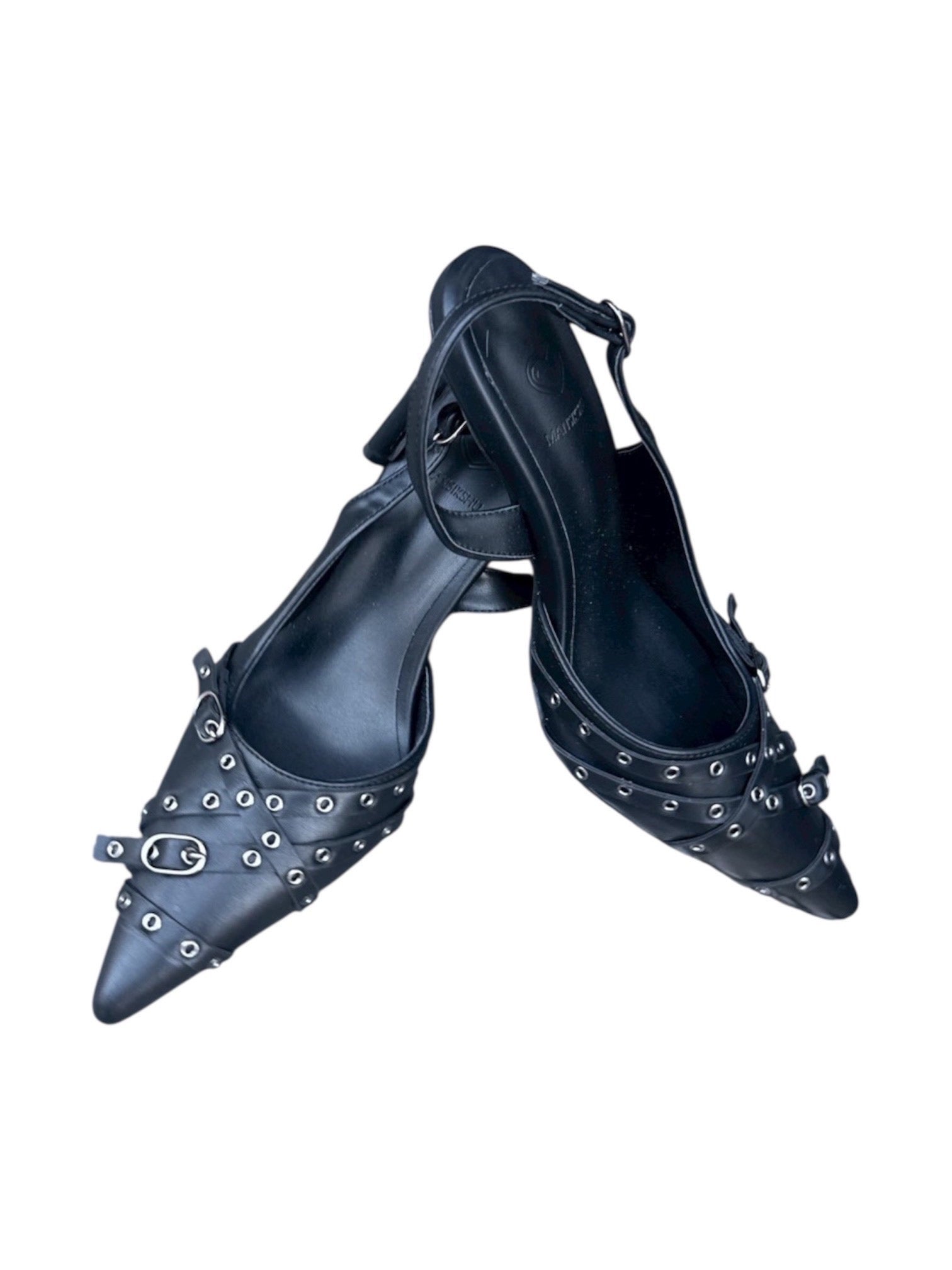 3/1 20:00発売 受注制【nmtc +】strap eyelet pumps heel / 【エヌエムティーシープラス】ストラップアイレットパンプスヒール