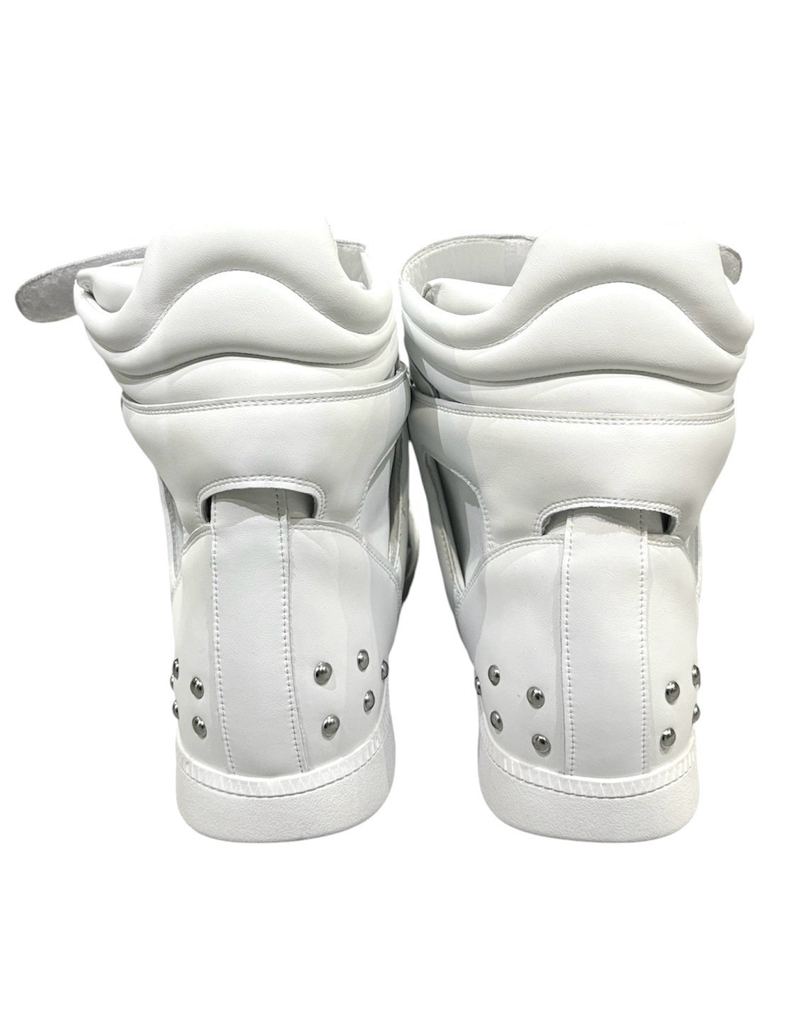 国際配送【Never mind the XU】Studs Wedge High Top Sneakers