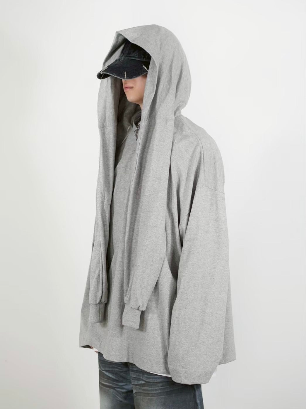 【Chikashitsu +】layered oversized long sleeve (2color)