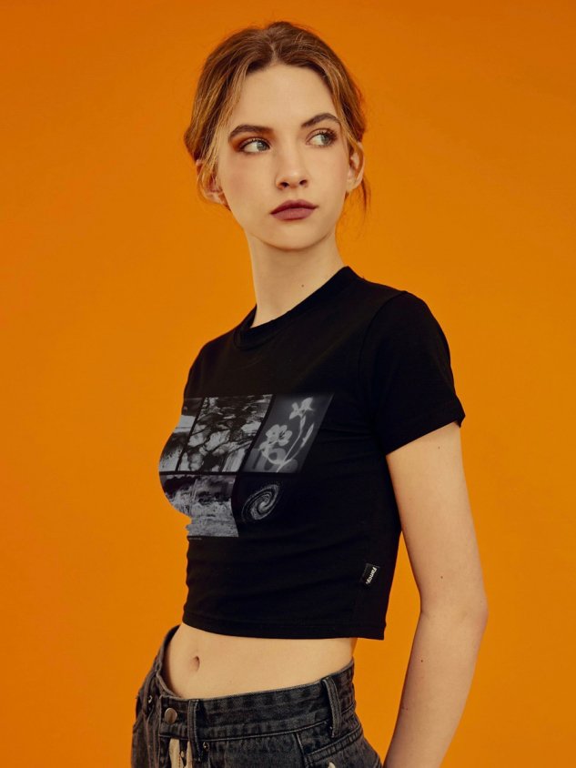 【FANCY CLUB】PETRICHOR CROP TEE