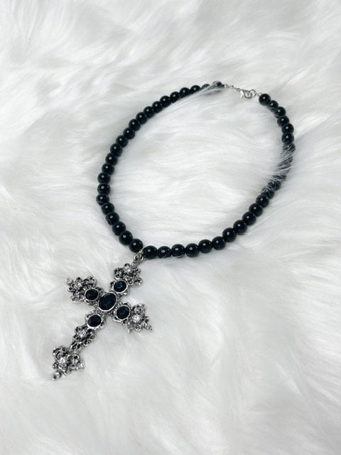 【Rosen Kreuz】docking logo chain necklace 受注制【Rosen Kreuz】pearl cross necklace – PRESSING WEB SHOP