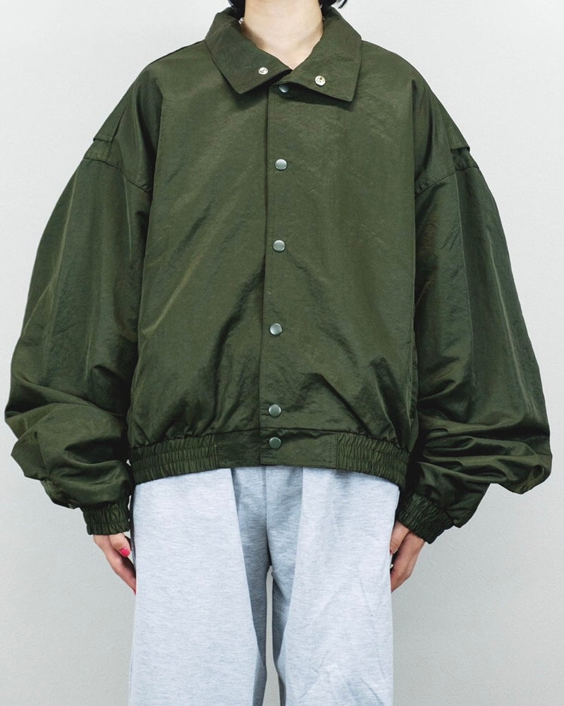 受注制【Chikashitsu +】design cropped blouson (2color)