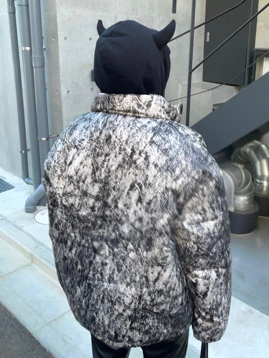 受注制【Never mind the XU】digital padding jacket (2color)