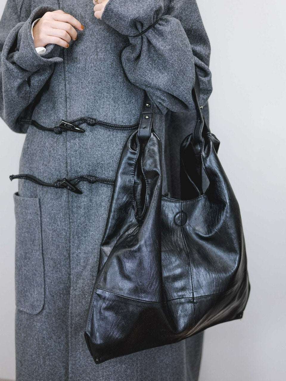 受注制【Chikashitsu +】2way leather bag