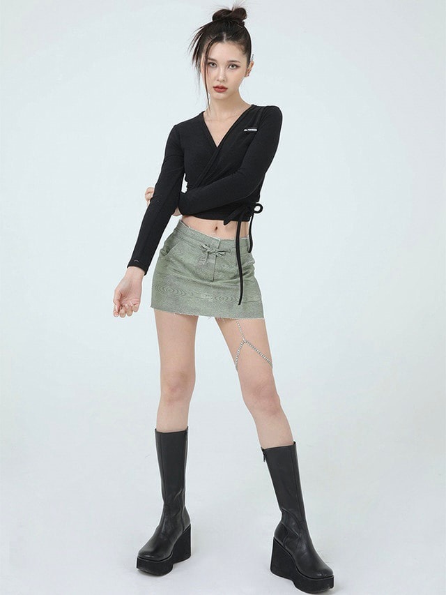 【ugly shadow】TERRY RAB CROP TOP