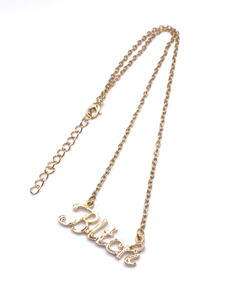 【LOVE KILLER CLUB】bitch'logo necklace (2color)
