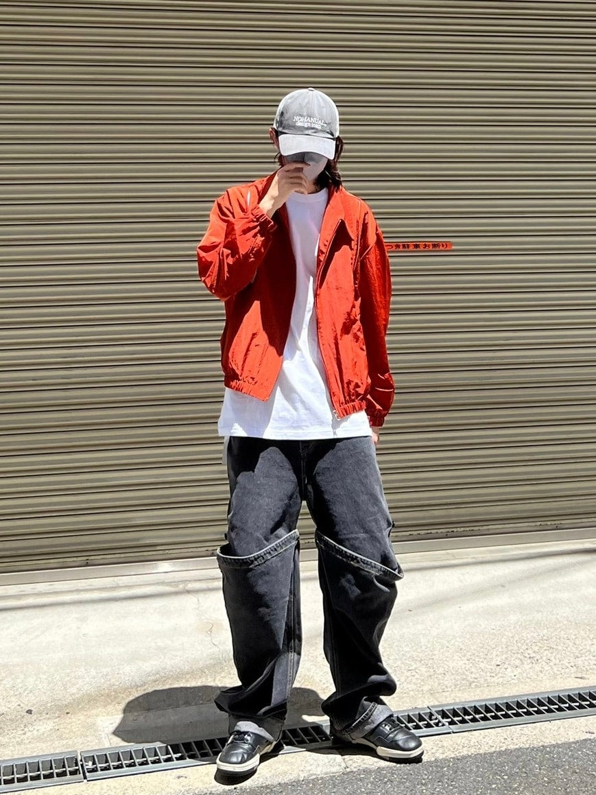 受注制【Chikashitsu +】docking 2way denim pants