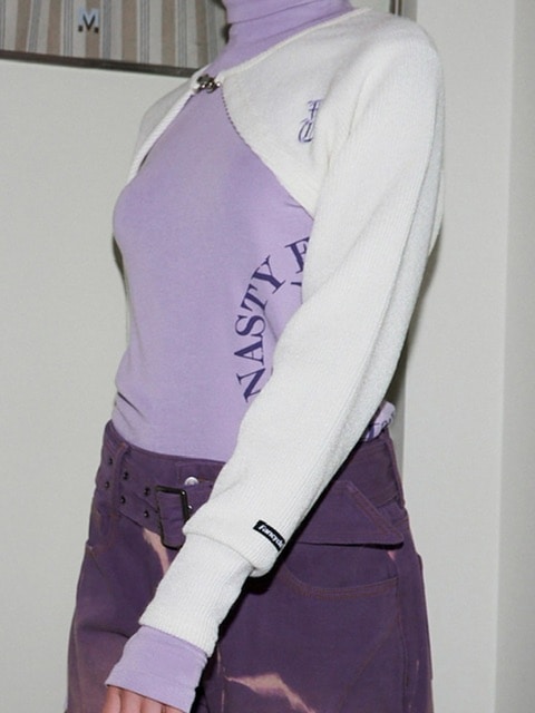 【FANCY CLUB】N.A.V BUCKLE BOLERO CARDIGAN