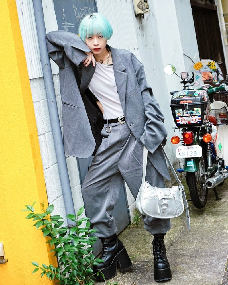 受注制【Never mind the XU】oversized jacket (2color)