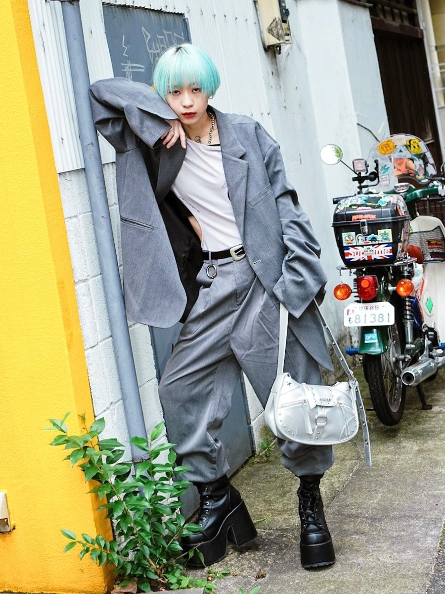 受注制【Never mind the XU】oversized jacket (2color)