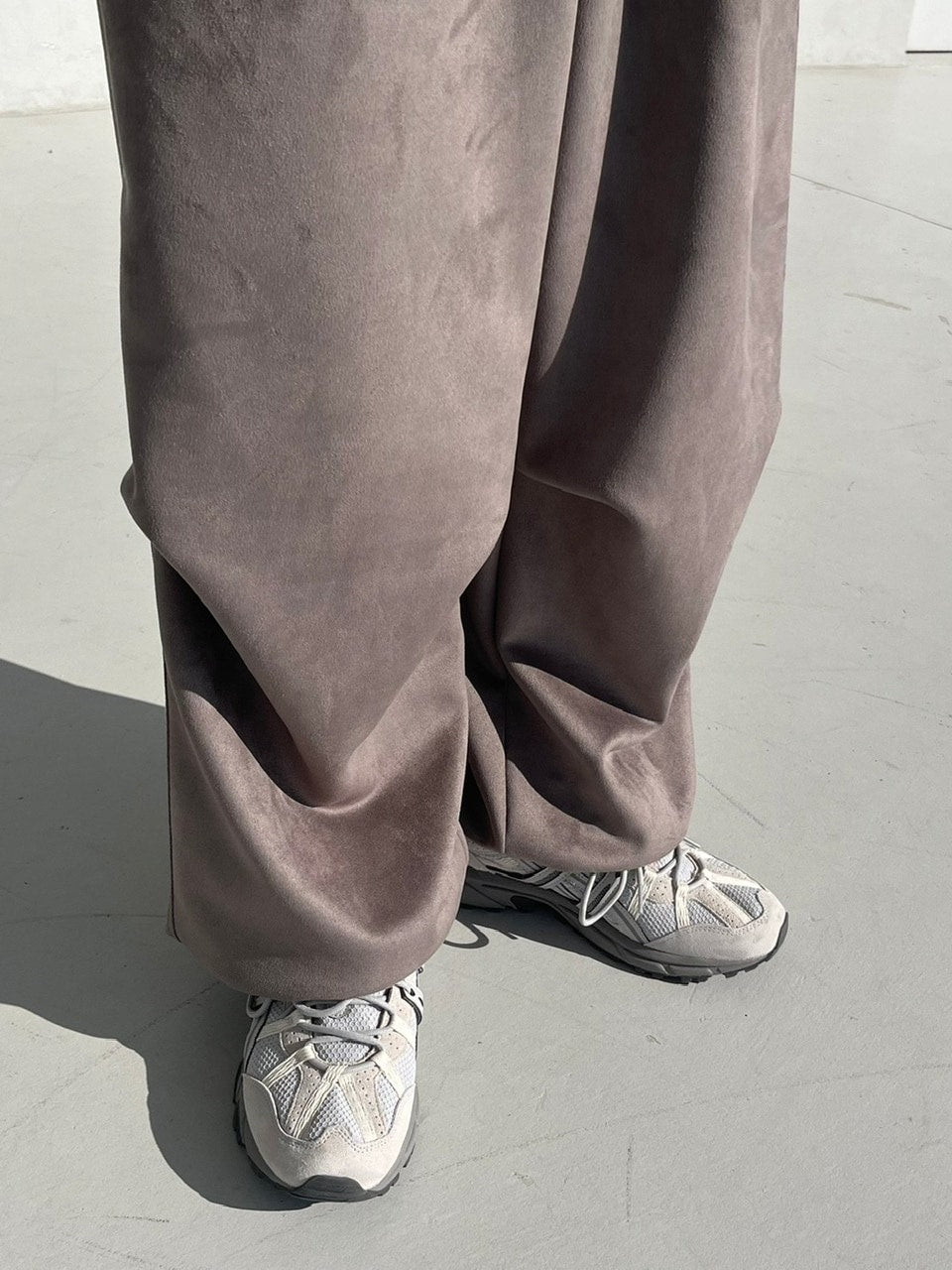 受注制【youll】tuck suede jogger pants (2color)