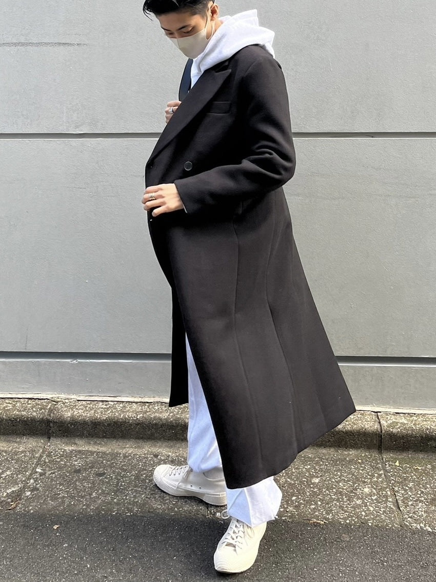 受注制【Chikashitsu +】arm zip gentleman coat (2color)