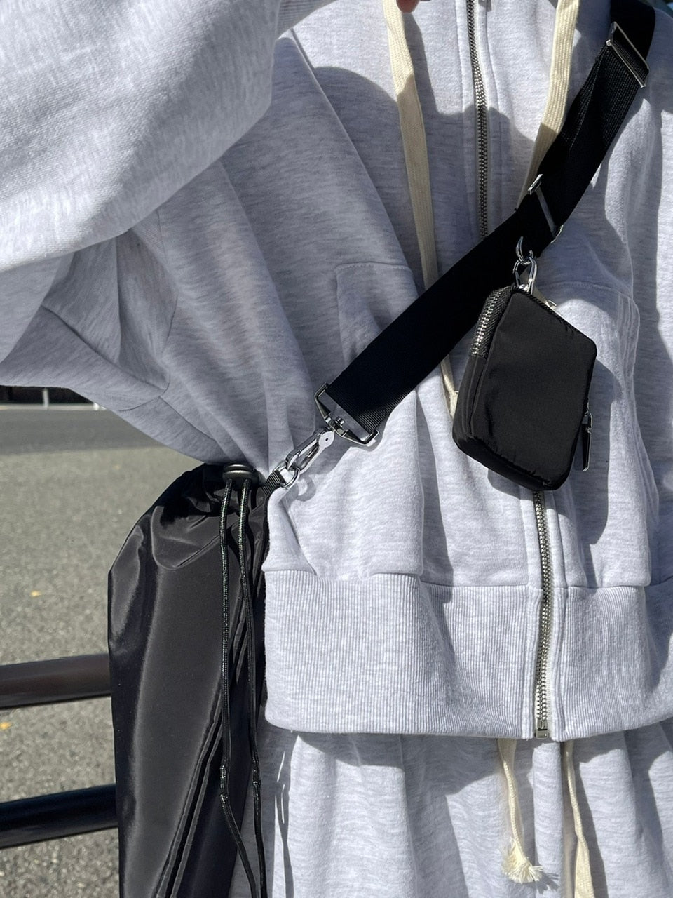 受注制【Chikashitsu +】nylon strap shoulder bag