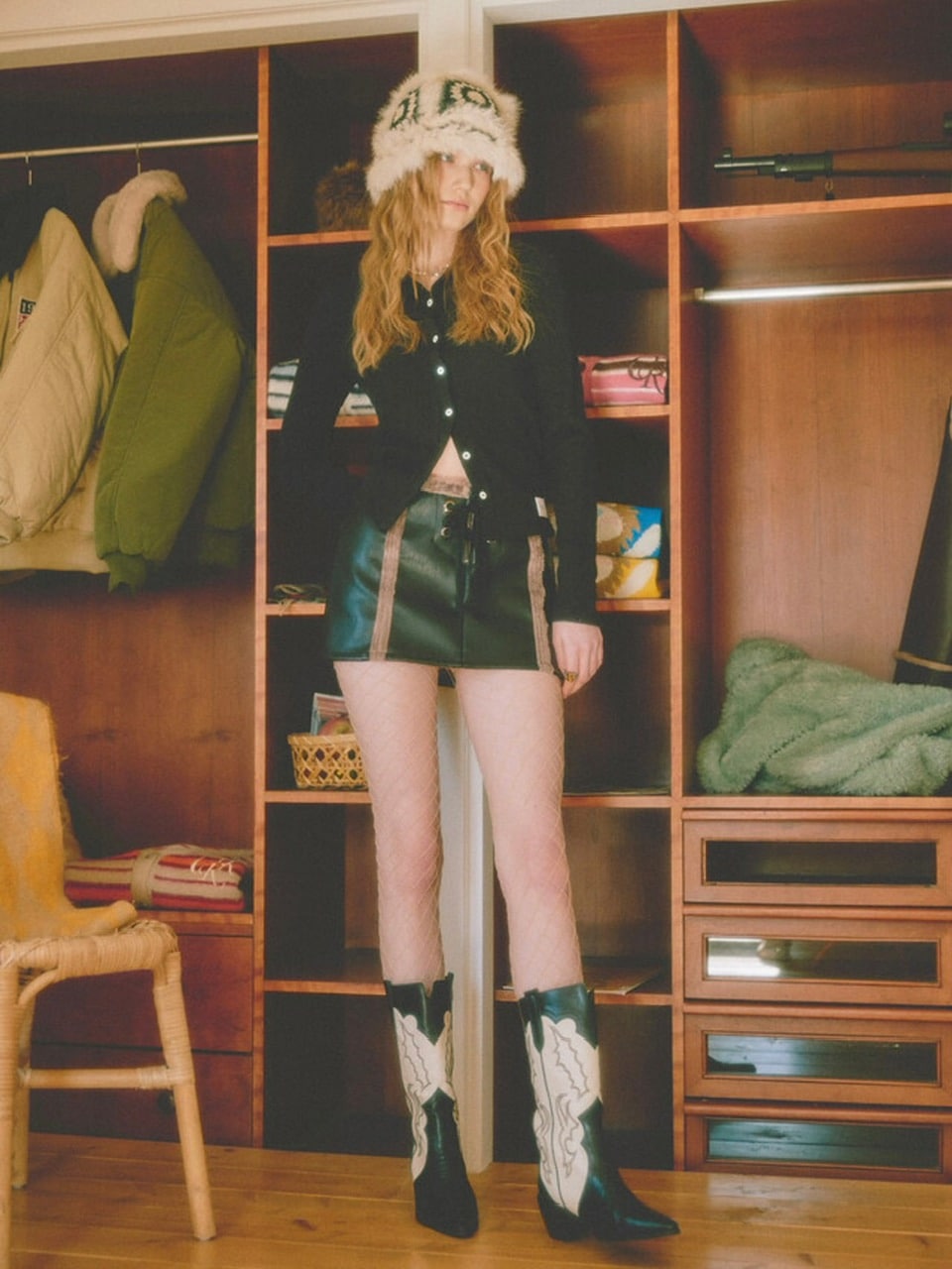 【CRANK】EYELET MUSTANG SKIRT