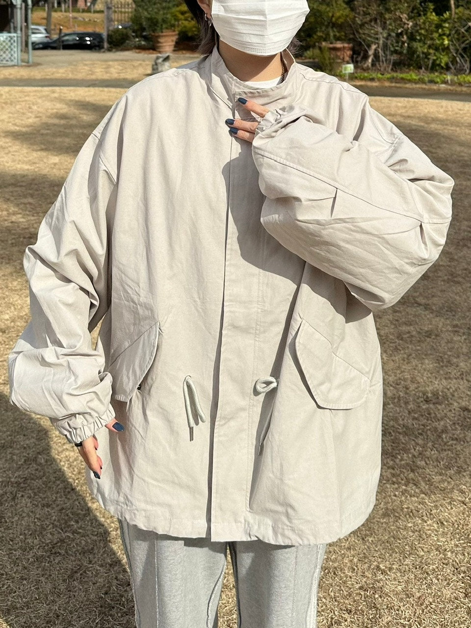 受注制【Chikashitsu +】cotton blouson(3color) / 【チカシツプラス】コットンジャケット