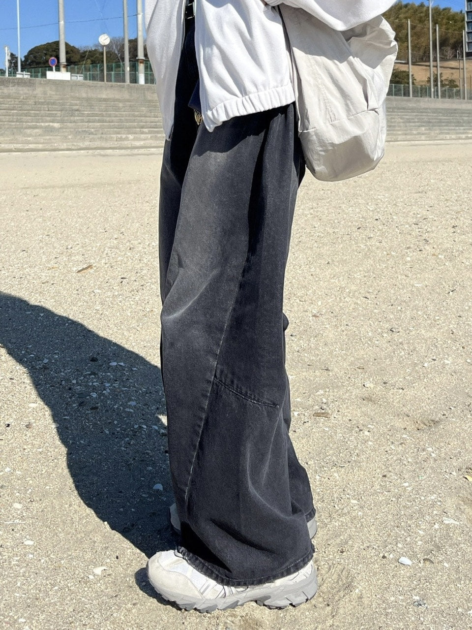 受注制【youll】denim wide pants (2color)