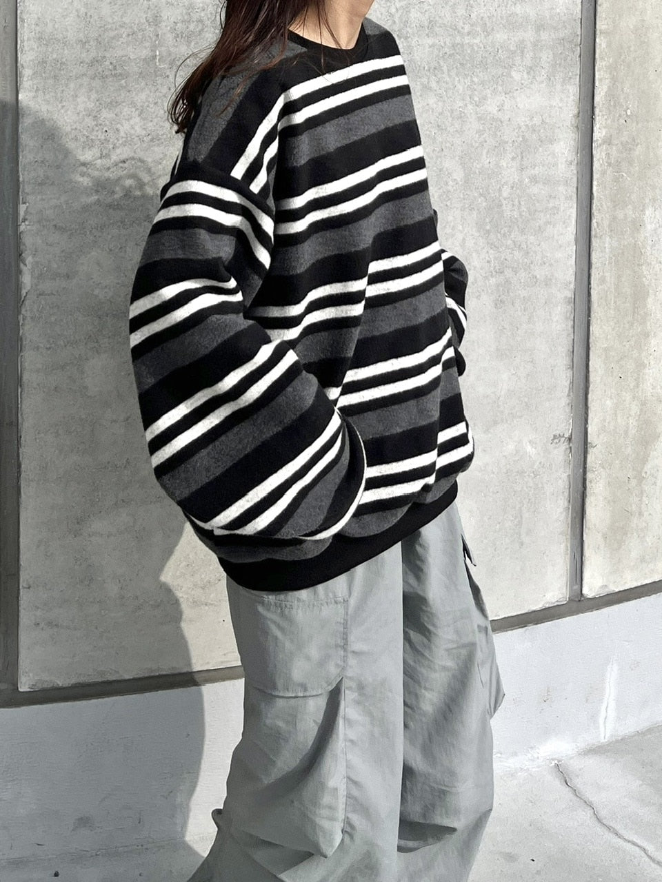 受注制【youll】border sweat shirt (2color)