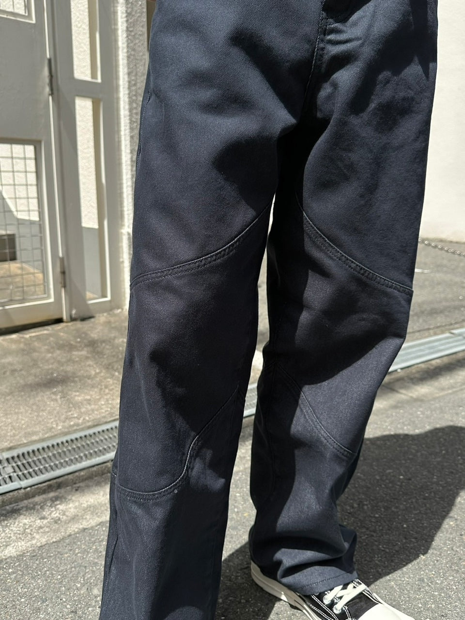 受注制【Chikashitsu +】set up design denim pants (2color)