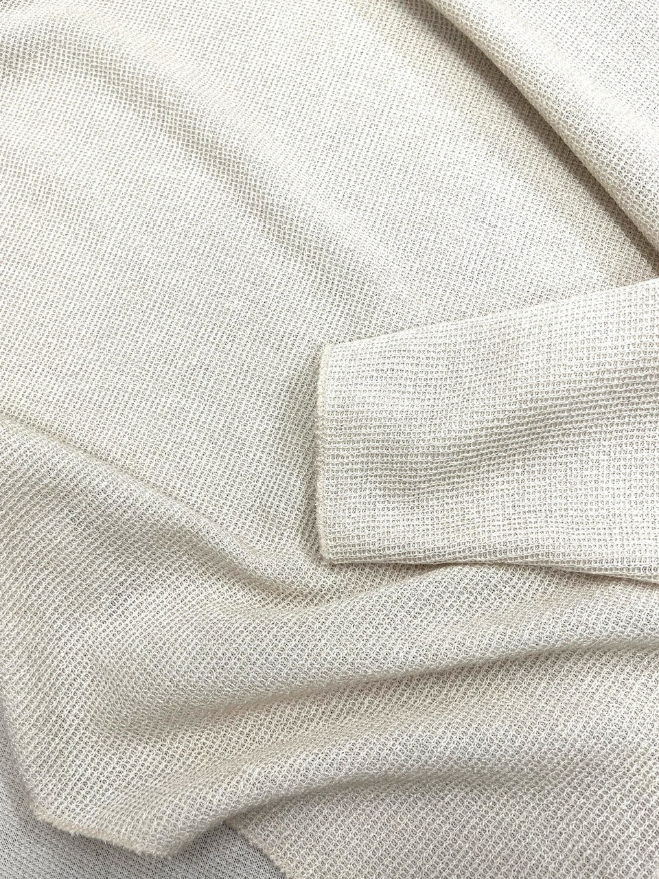 受注制【Chikashitsu +】see-through long sleeve knit (2color) / 【チカシツプラス】シースルー長袖ニット