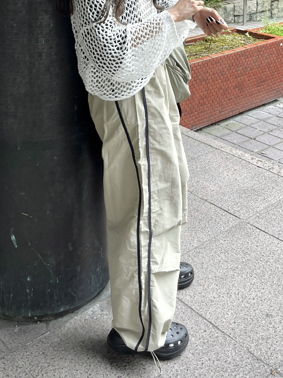 【youll】nylon track wide pants (5color)