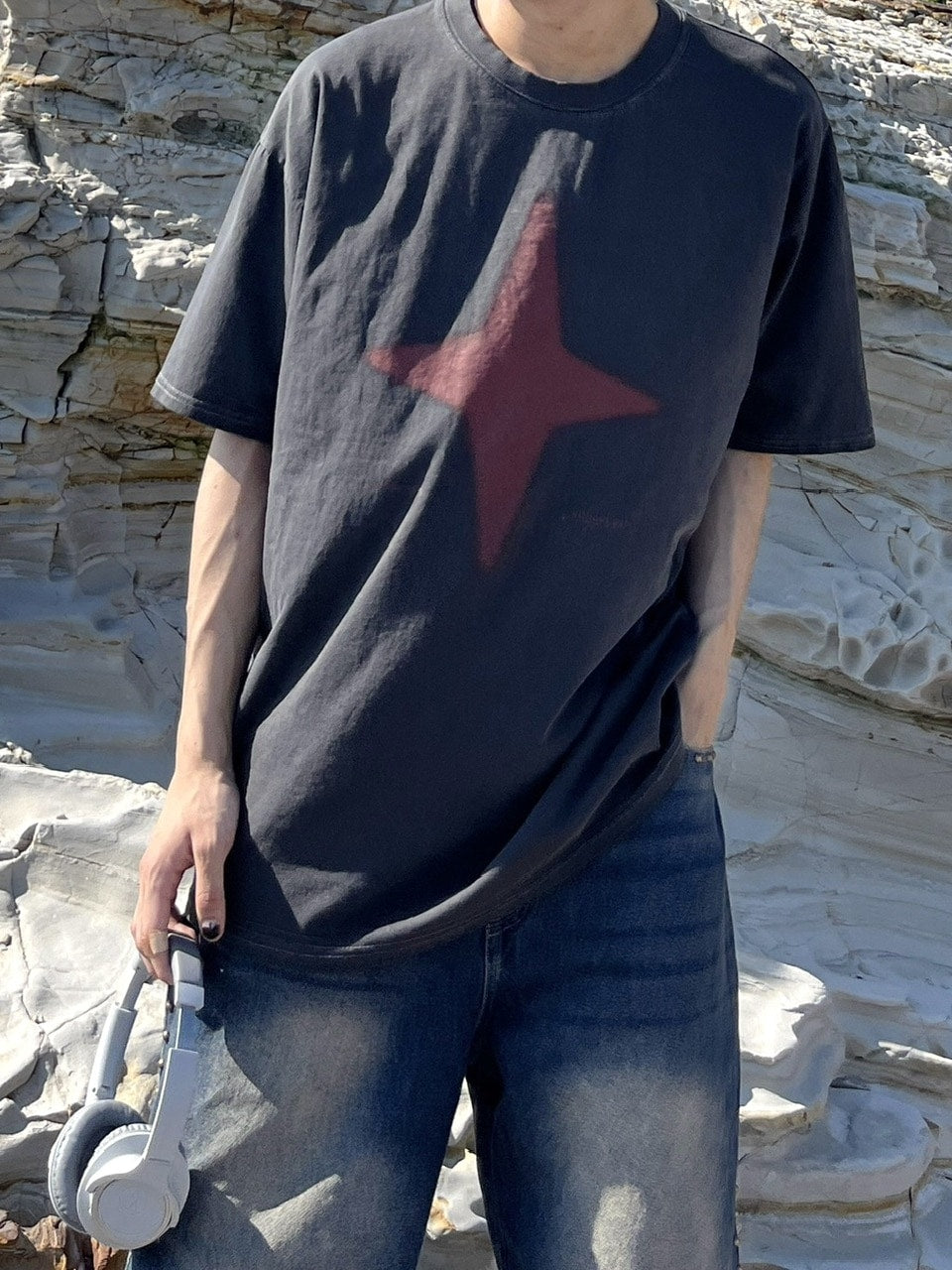 【youll】sparkle pigment tee (2color)