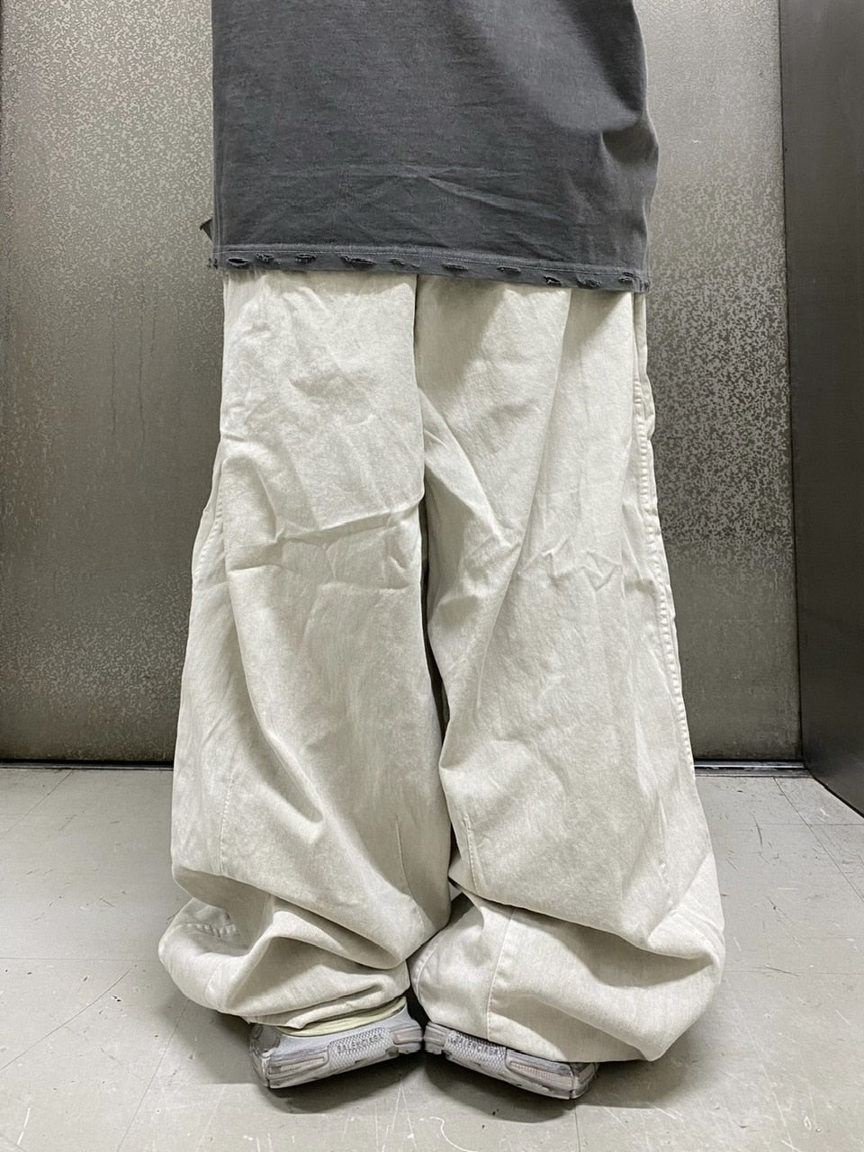 受注制【Never mind the XU】washing darts pants (4color)