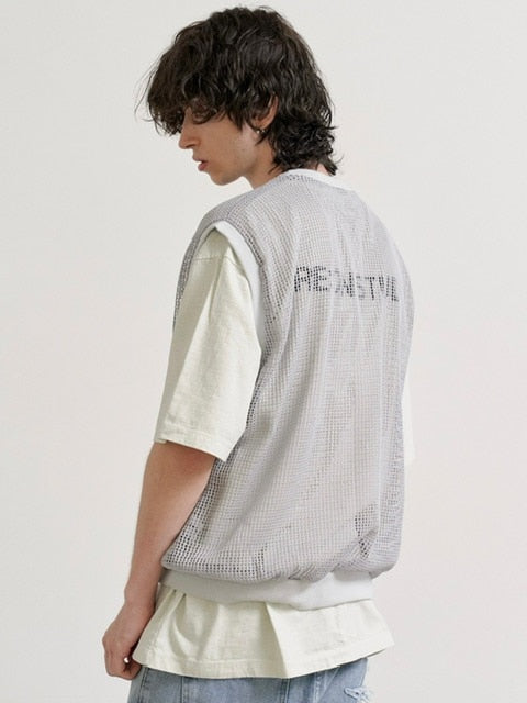 【RE:ON STUDIO】LAYERED MESH VEST