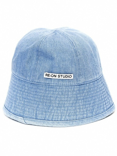 【RE:ON STUDIO】REON LOGO DENIM BUCKET HAT