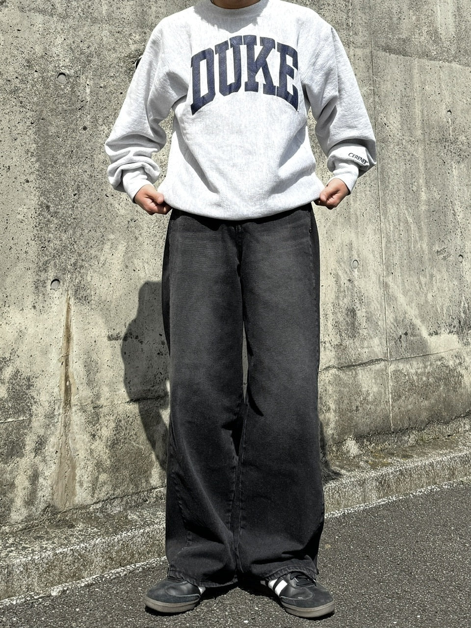 受注制【RENOL】denim wide pants (2color)
