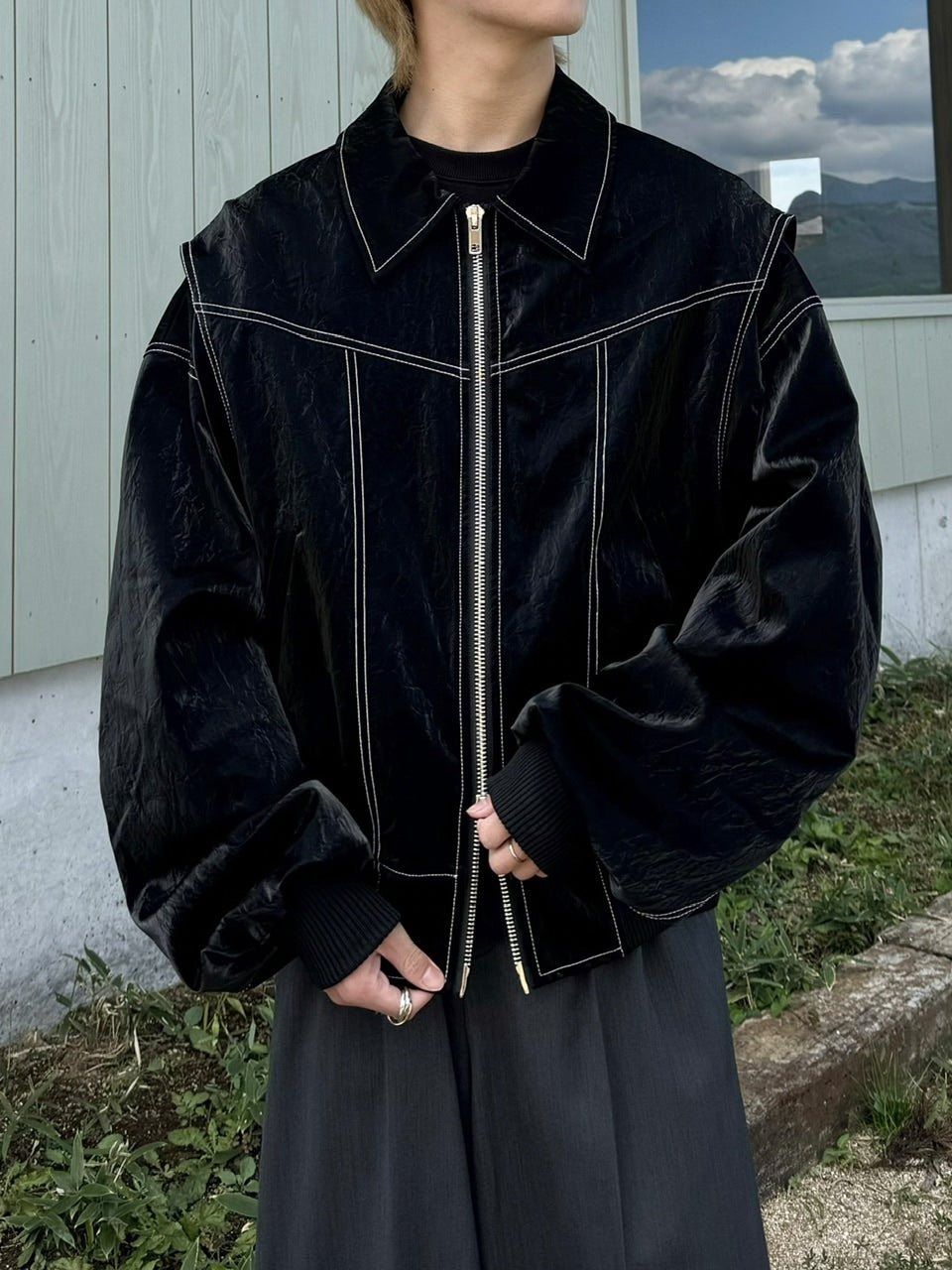 受注制【RENOL】viper leather jacket (3color)