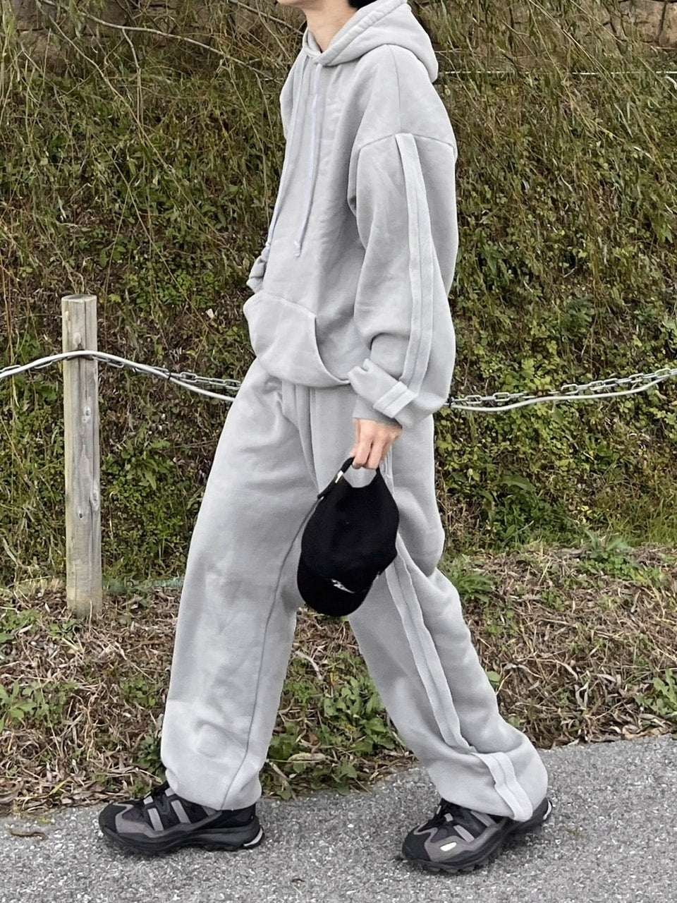 【youll】set up pigment sweat hoodie (2color)