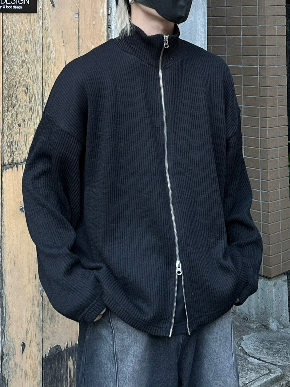 受注制【nmtc +】high neck knit cardigan (2color)