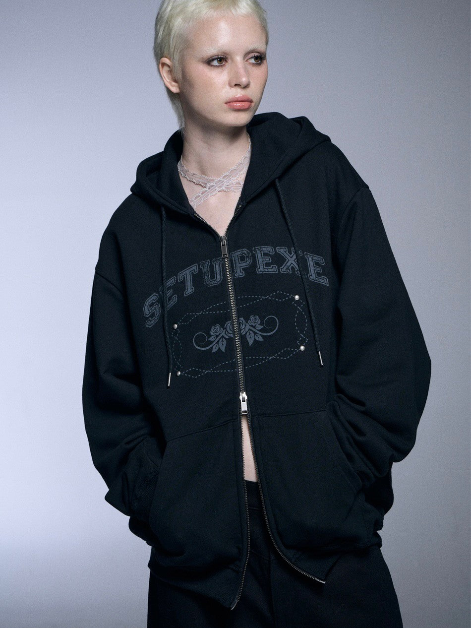 【SETUP‐EXE】OVERSIZED TWO-WAY ZIPUP HOODIE