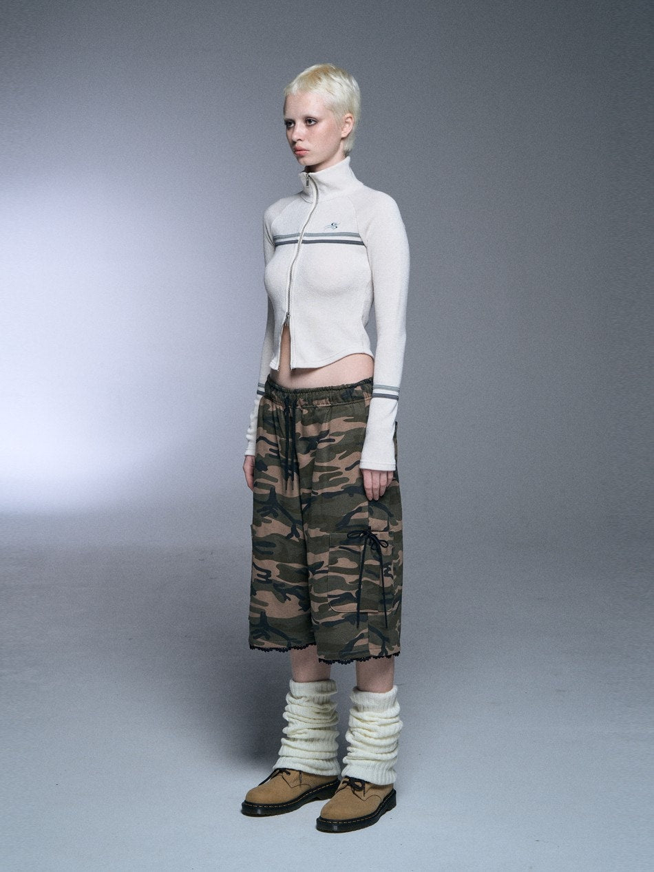 【SETUP‐EXE】RAGLAN HIGH NECK TWO-WAY ZIPUP