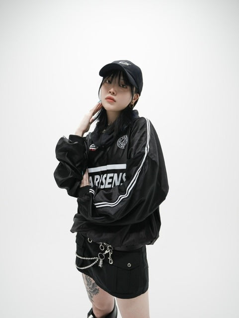 受注制【Never mind the XU】uniform line long sleeve tee (2color)