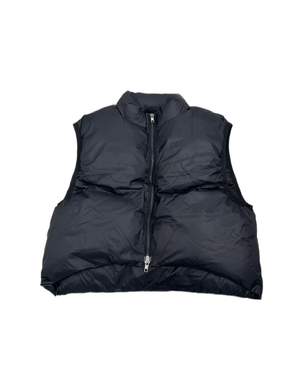 受注制【Never mind the XU】short padding vest (2color) / 【ネバーマインドザエックスユー】ショートパディングベストダウンジャケット